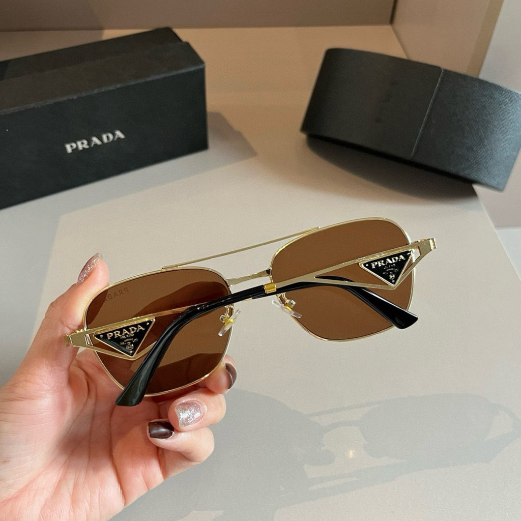 Prada Polarized Fashion Brown Lens Sunglasses for Men - 449397 - detail image 4