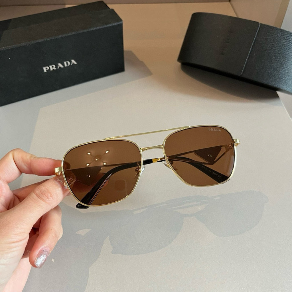 Prada Polarized Fashion Brown Lens Sunglasses for Men - 465592 - detail image 3