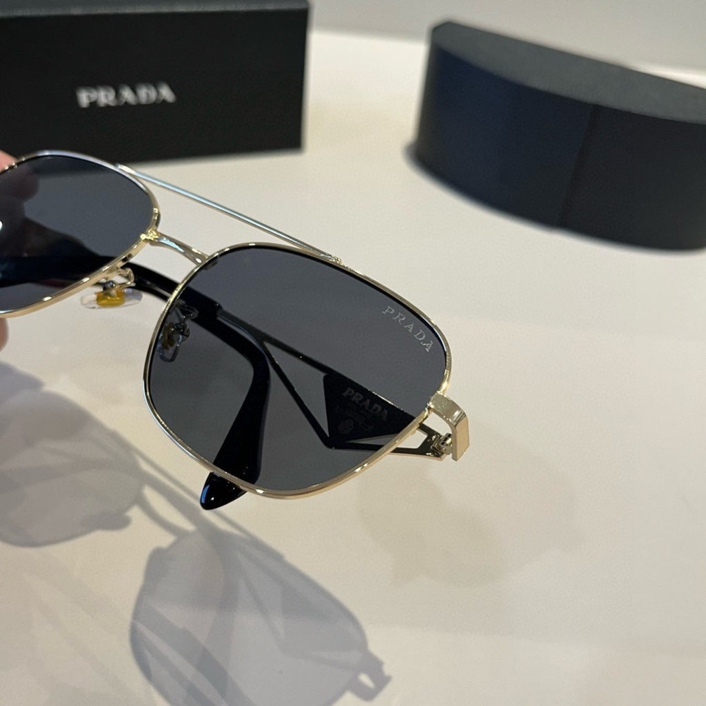 Prada Polarized Fashion Silver Lens Sunglasses for Men - 998135 - detail image 8