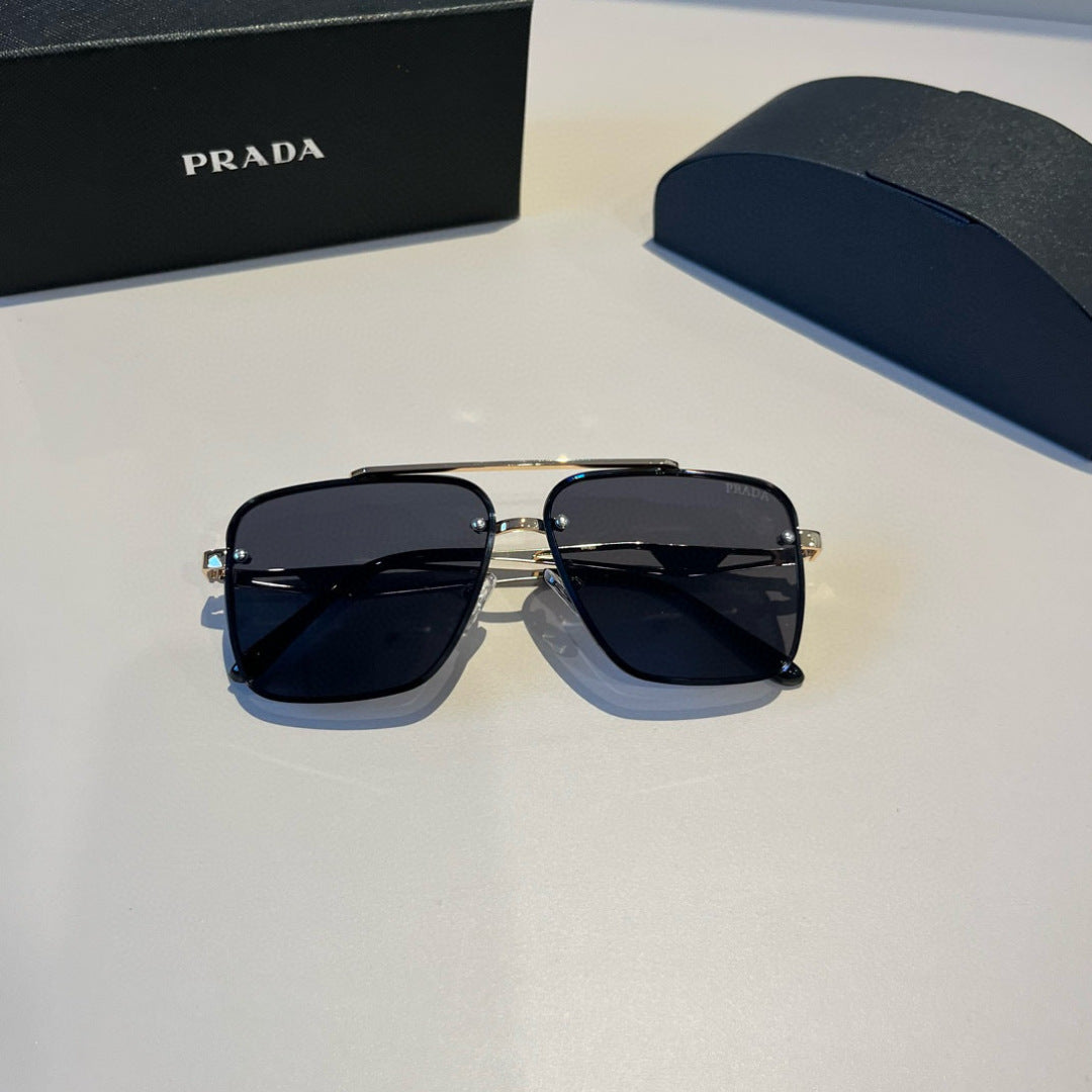 Prada Polarized Fashion Black Lens Sunglasses for Men - 449409 - detail image 8