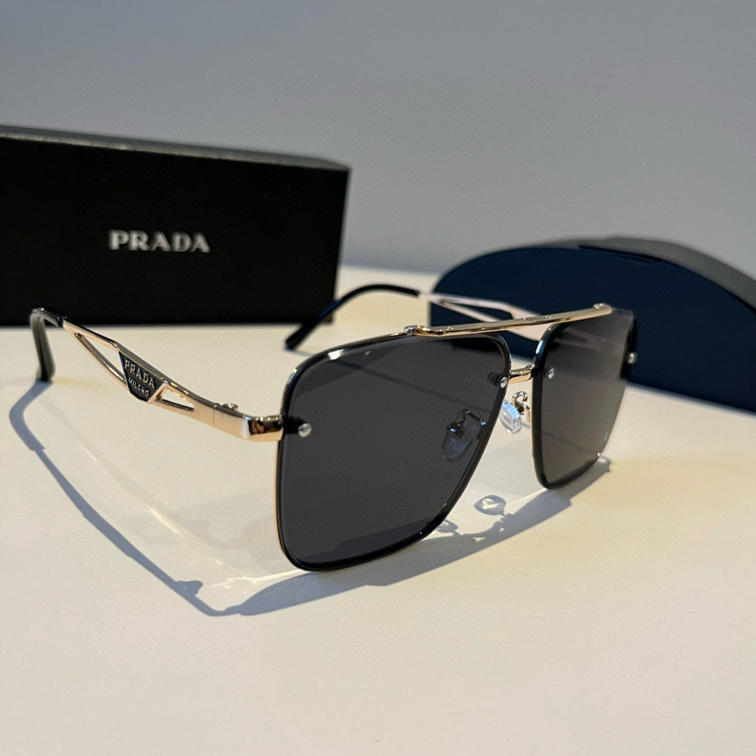 Prada Polarized Fashion Black Lens Sunglasses for Men - 449409