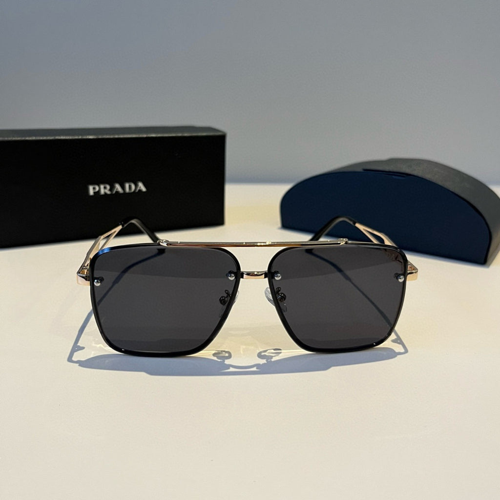 Prada Polarized Fashion Black Lens Sunglasses for Men - 449409 - detail image 2