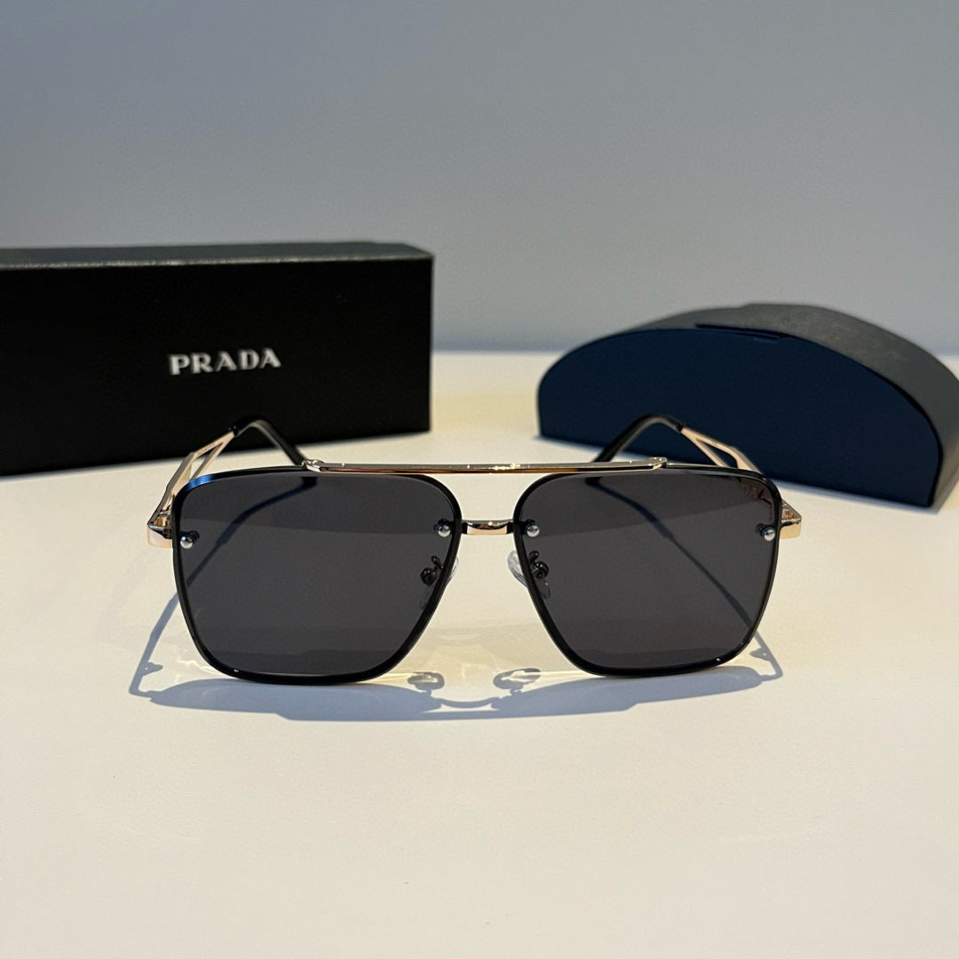 Prada Polarized Fashion Black Lens Sunglasses for Men - 449409 - detail image 2