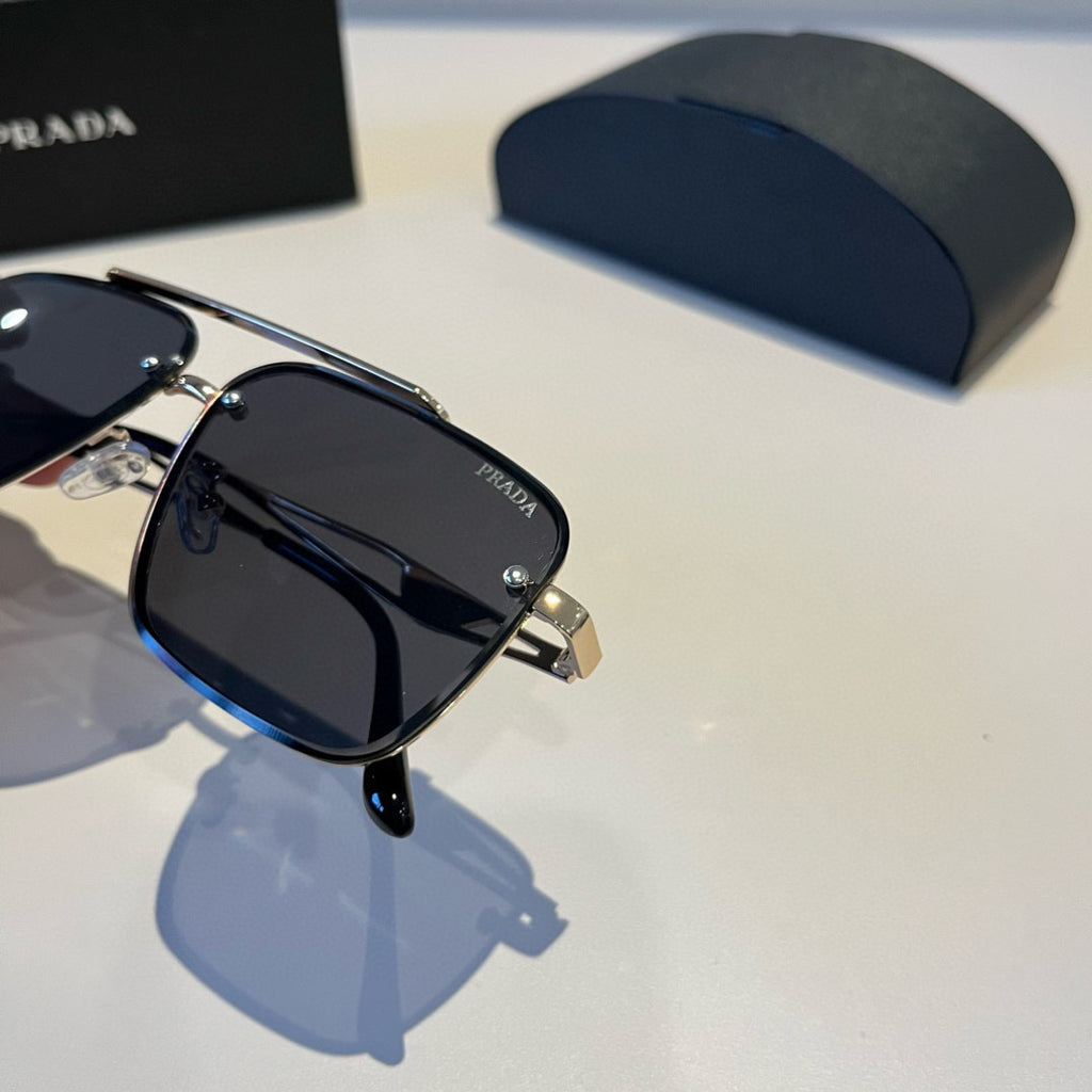 Prada Polarized Fashion Black Lens Sunglasses for Men - 449409 - detail image 6