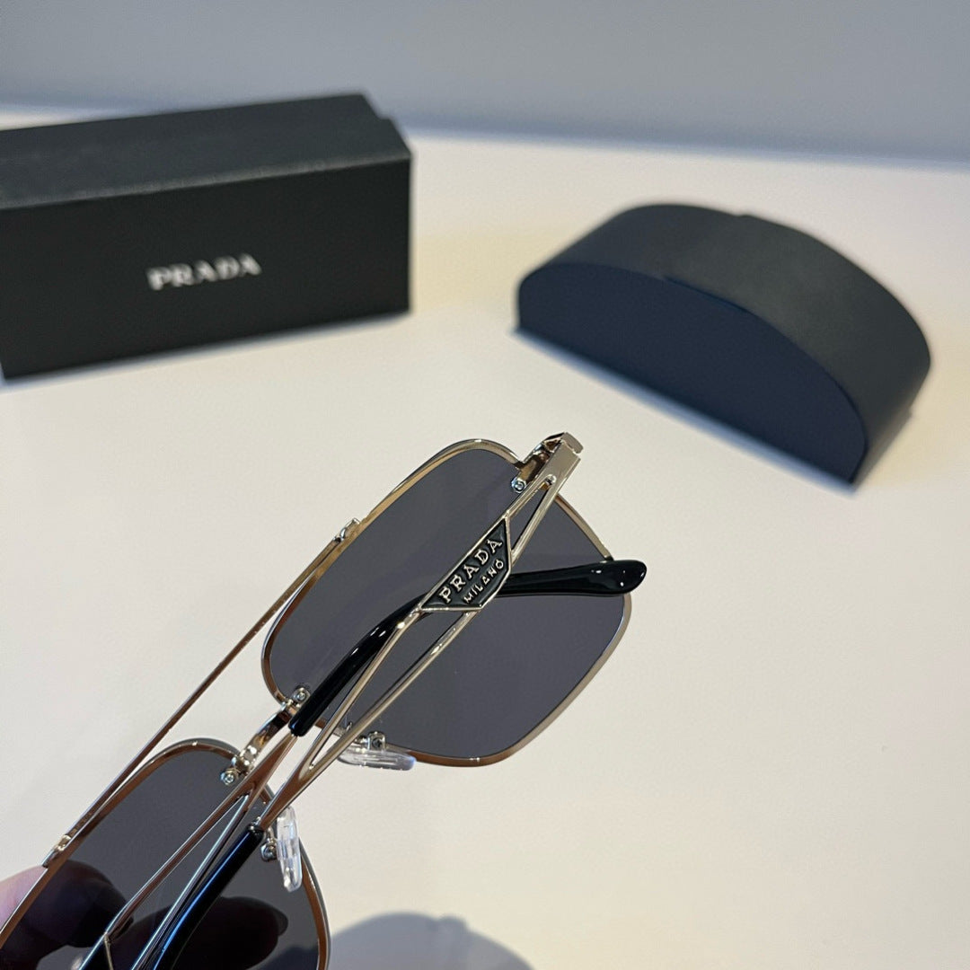 Prada Polarized Fashion Black Lens Sunglasses for Men - 449409 - detail image 5