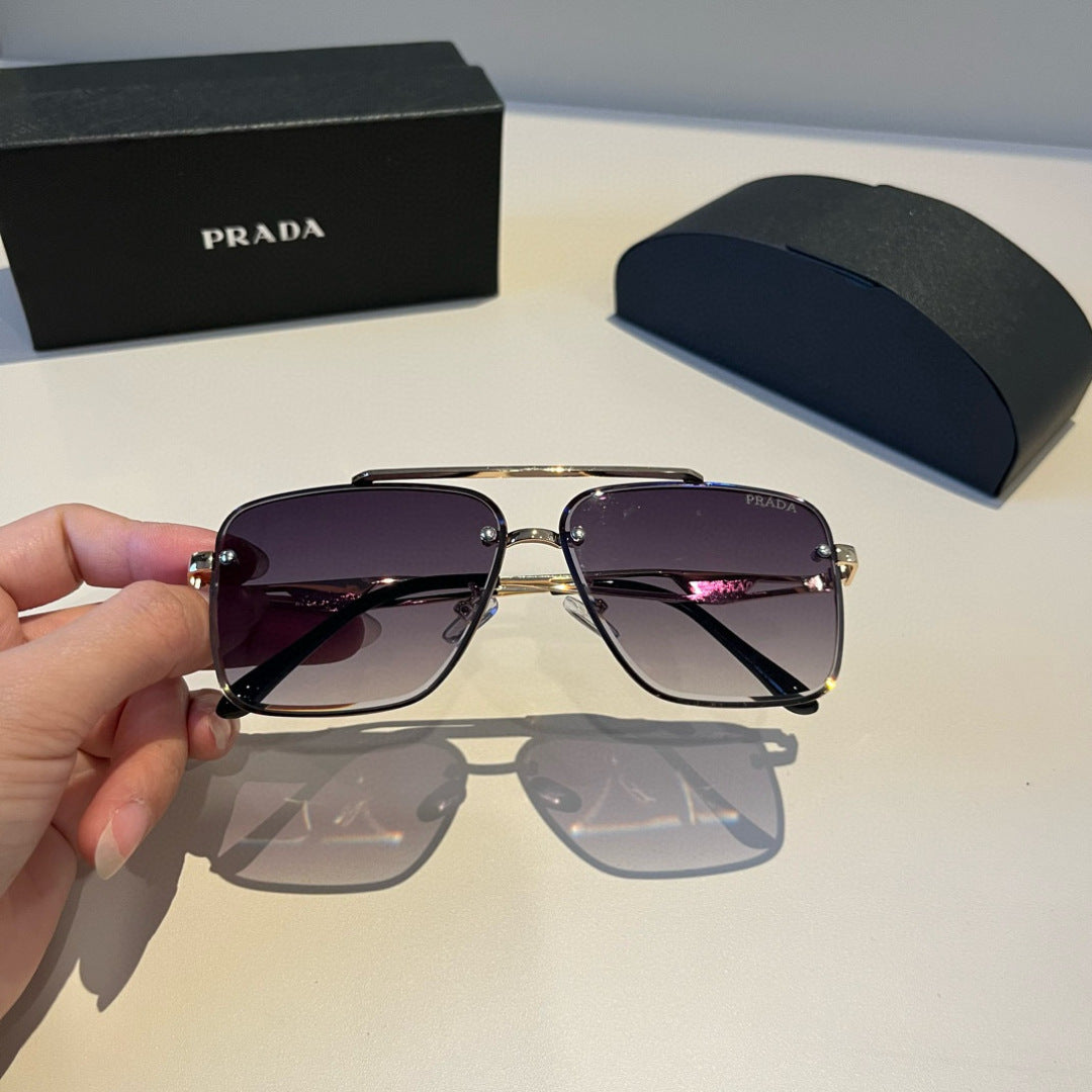 Prada Polarized Fashion Black Lens Sunglasses for Men - 449410 - detail image 7