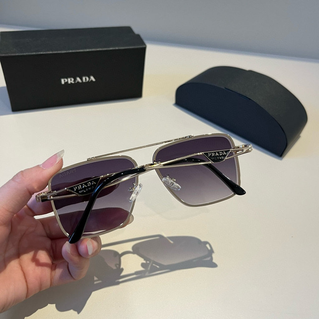 Prada Polarized Fashion Black Lens Sunglasses for Men - 449410 - detail image 4