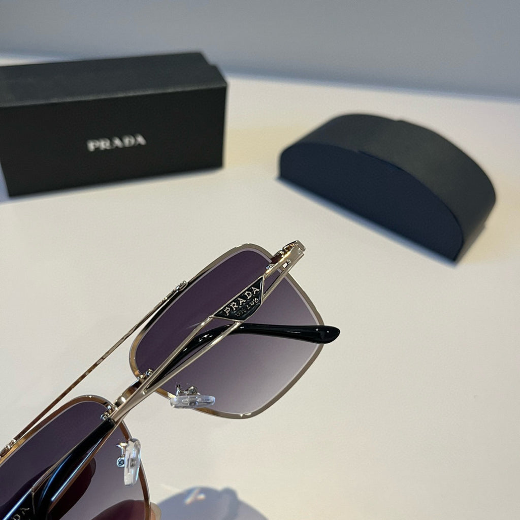 Prada Polarized Fashion Black Lens Sunglasses for Men - 449410 - detail image 5