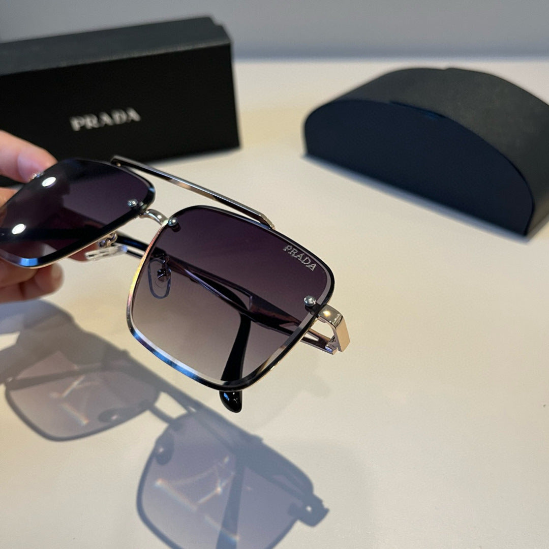 Prada Polarized Fashion Black Lens Sunglasses for Men - 449410 - detail image 6
