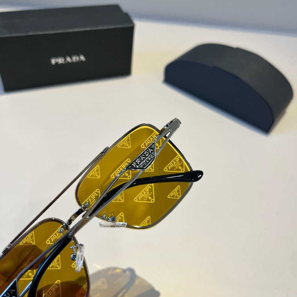 Prada Polarized Fashion Brown Lens Sunglasses for Men - 449412 - detail image 6