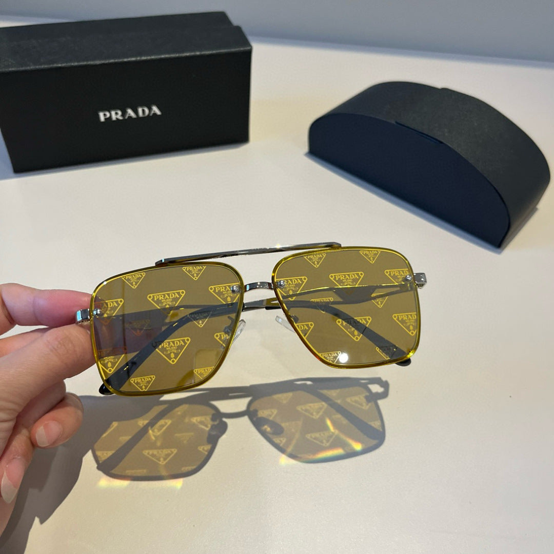 Prada Polarized Fashion Brown Lens Sunglasses for Men - 449412 - detail image 4
