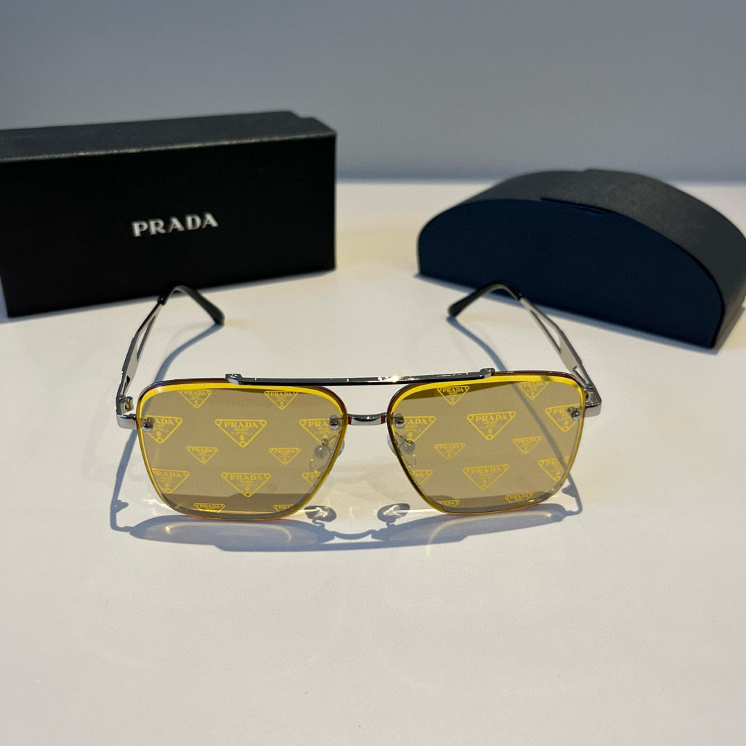 Prada Polarized Fashion Brown Lens Sunglasses for Men - 449412 - detail image 2