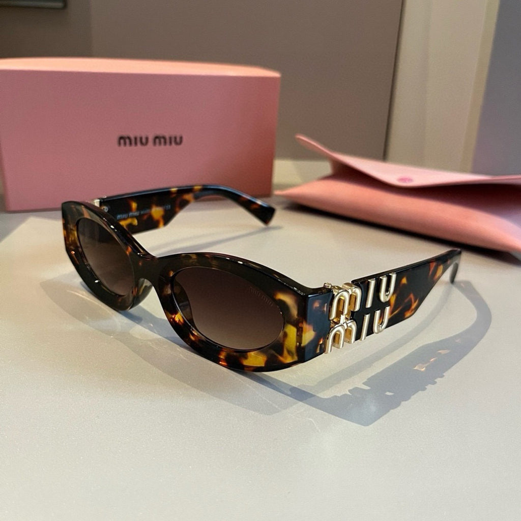 Miu Miu Cat-Eye Brown Lens Sunglasses for Men & Women - 399236 - detail image 2