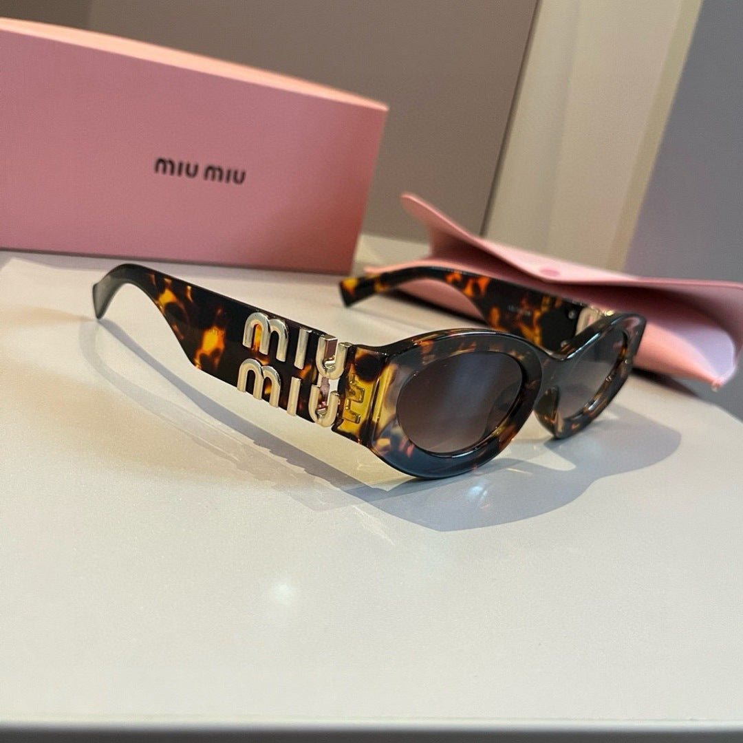 Miu Miu Cat-Eye Brown Lens Sunglasses for Men & Women - 399236