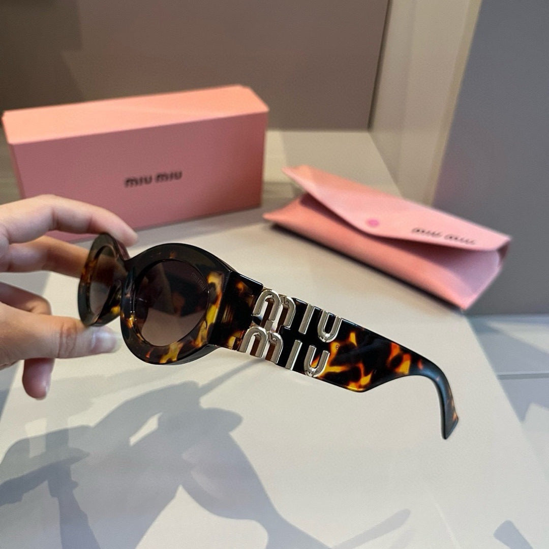 Miu Miu Cat-Eye Brown Lens Sunglasses for Men & Women - 399236 - detail image 3