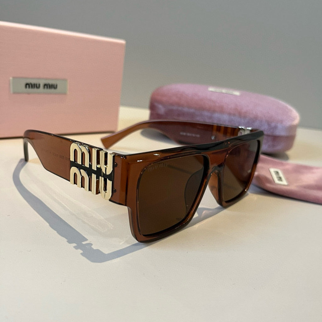 Miu Miu Fashion Black Lens Sunglasses for Men & Women - 998422