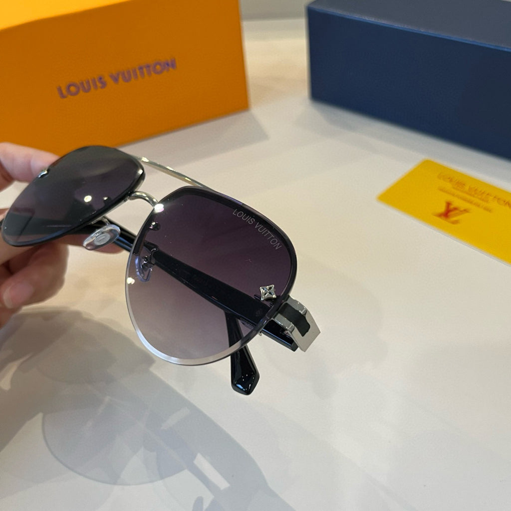 Louis Vuitton Metal Aviator Silver Lens Sunglasses for Men & Women - 866902 - detail image 11