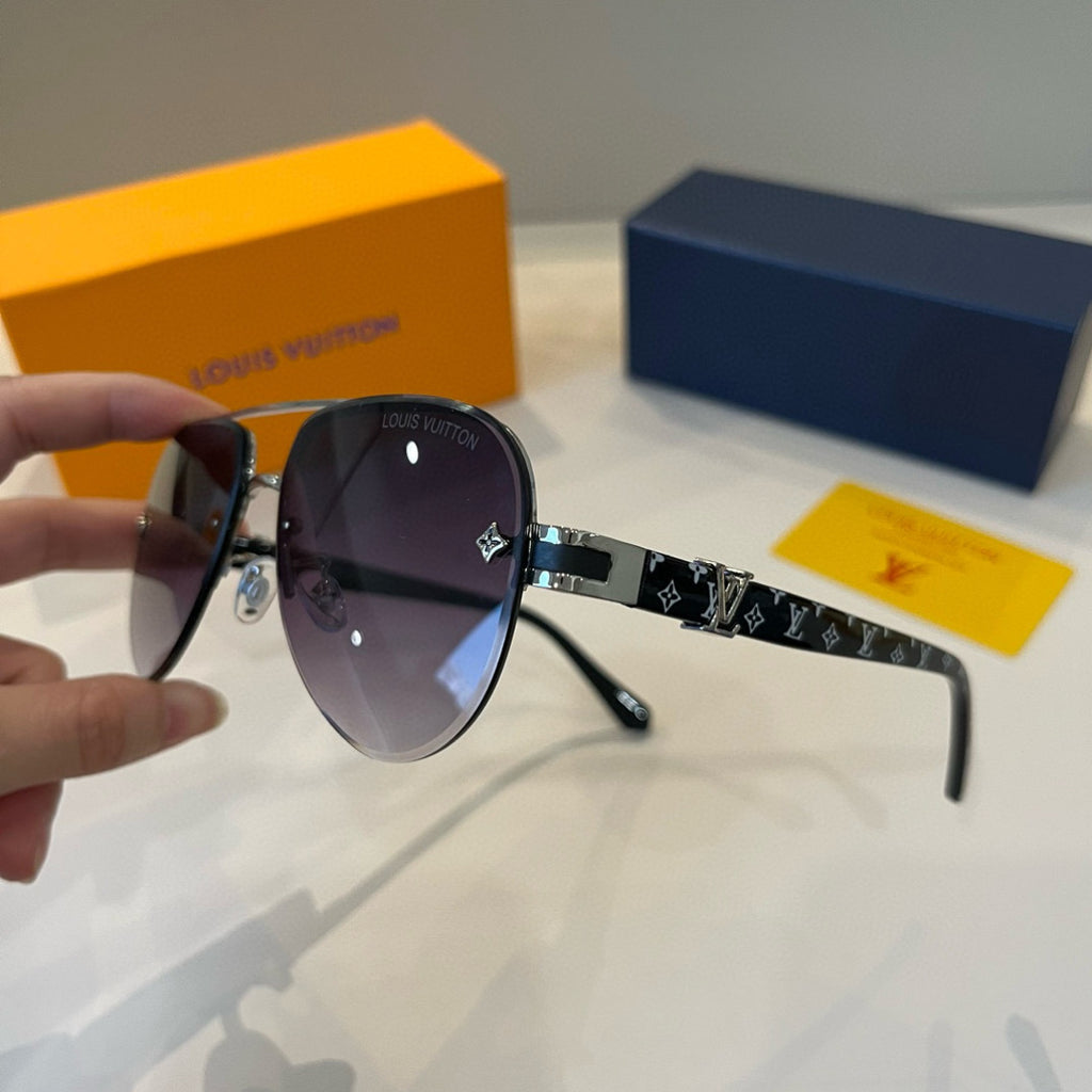 Louis Vuitton Metal Aviator Silver Lens Sunglasses for Men & Women - 866902 - detail image 4