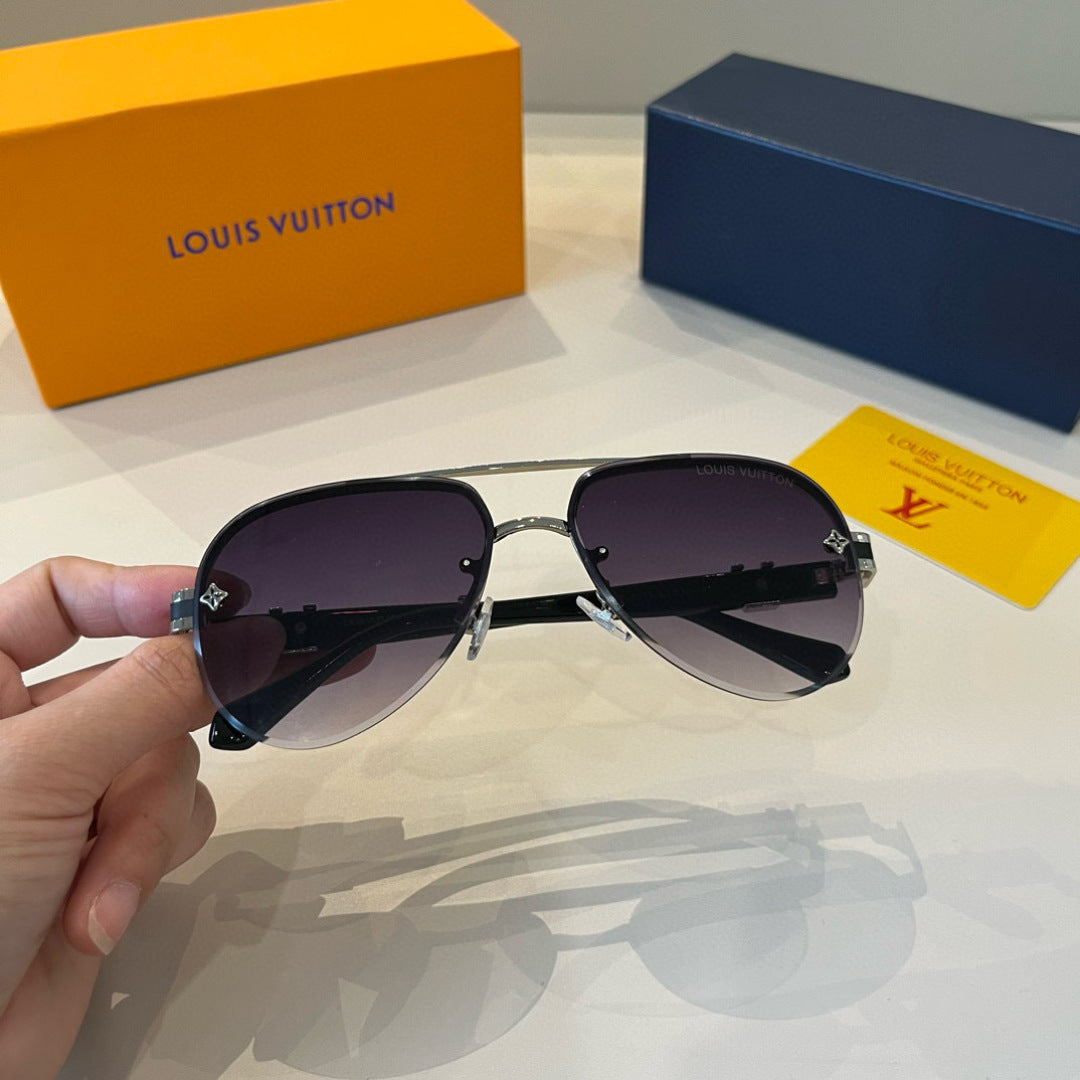 Louis Vuitton Metal Aviator Silver Lens Sunglasses for Men & Women - 866902 - detail image 12