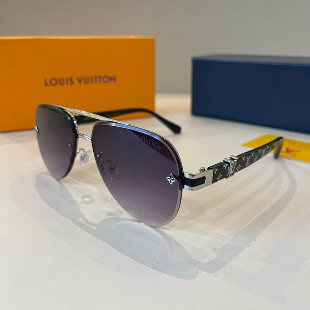 Louis Vuitton Metal Aviator Silver Lens Sunglasses for Men & Women - 866902 - detail image 3