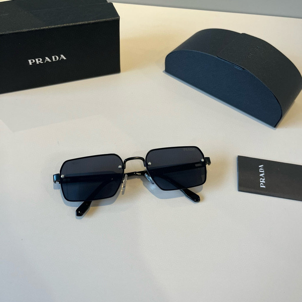 Prada Polarized Fashion Black Lens Sunglasses for Men - 449413 - detail image 4