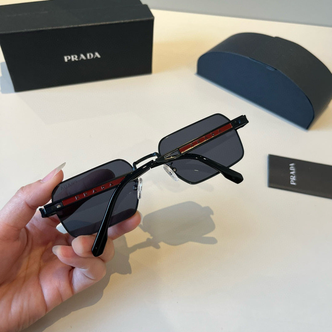Prada Polarized Fashion Black Lens Sunglasses for Men - 449413 - detail image 8