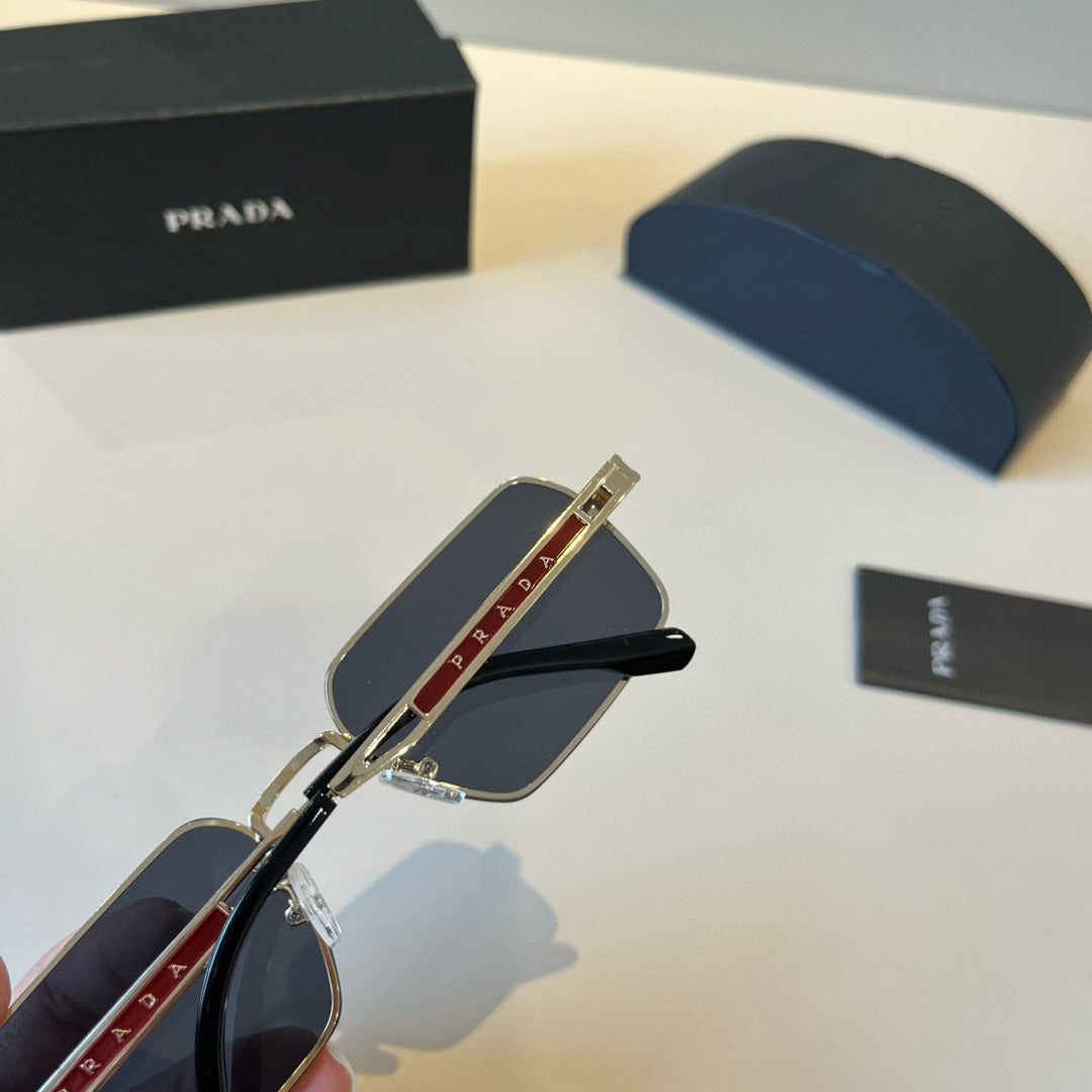 Prada Polarized Fashion Silver Lens Sunglasses for Men - 449414 - detail image 7