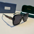Gucci Fashion Black Lens Sunglasses for Men & Women - 398313
