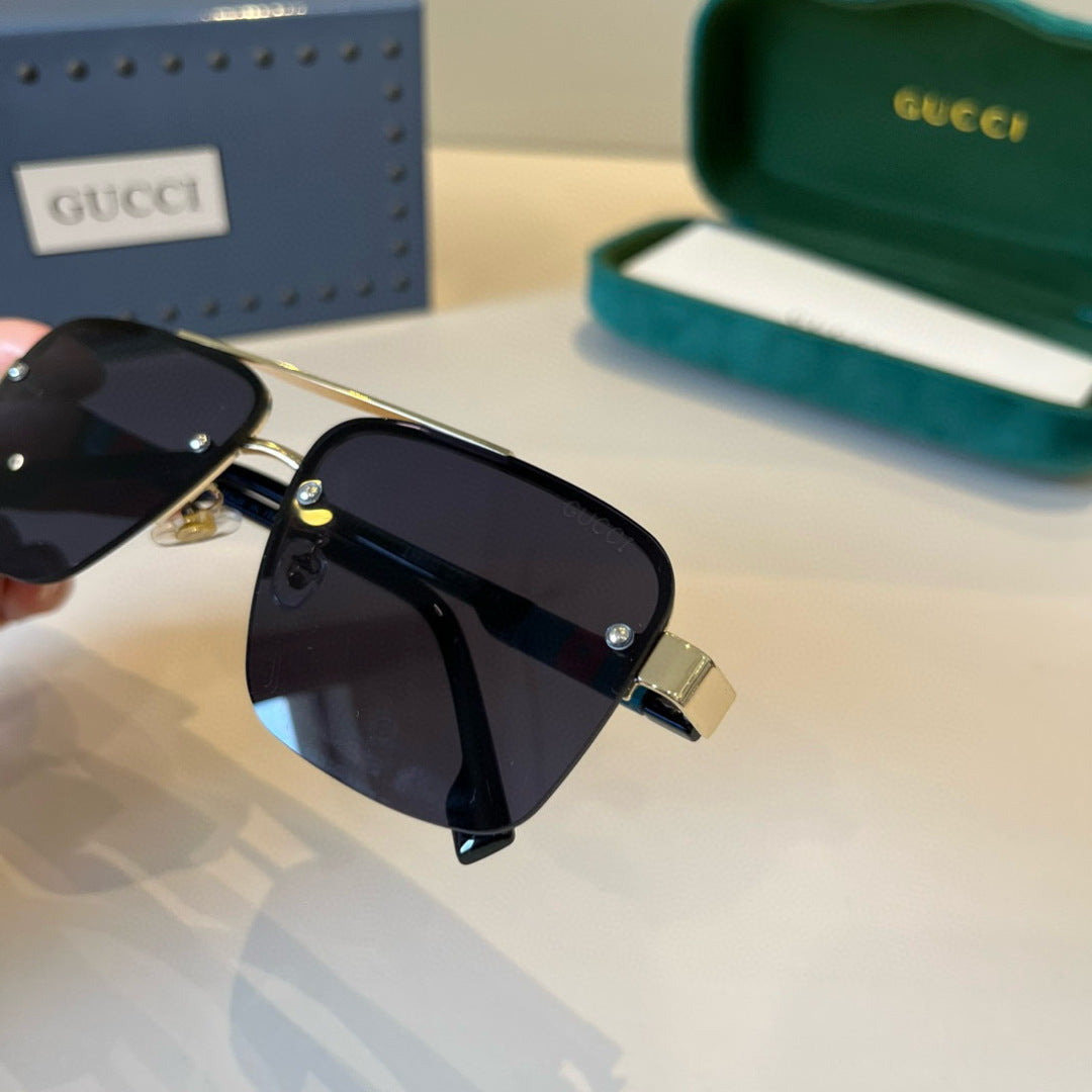 Gucci Metal Aviator Silver Lens Sunglasses for Men & Women - 398315 - detail image 7