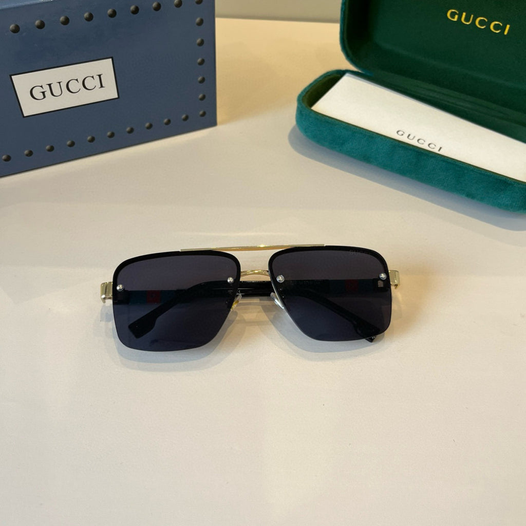 Gucci Metal Aviator Silver Lens Sunglasses for Men & Women - 398315 - detail image 8