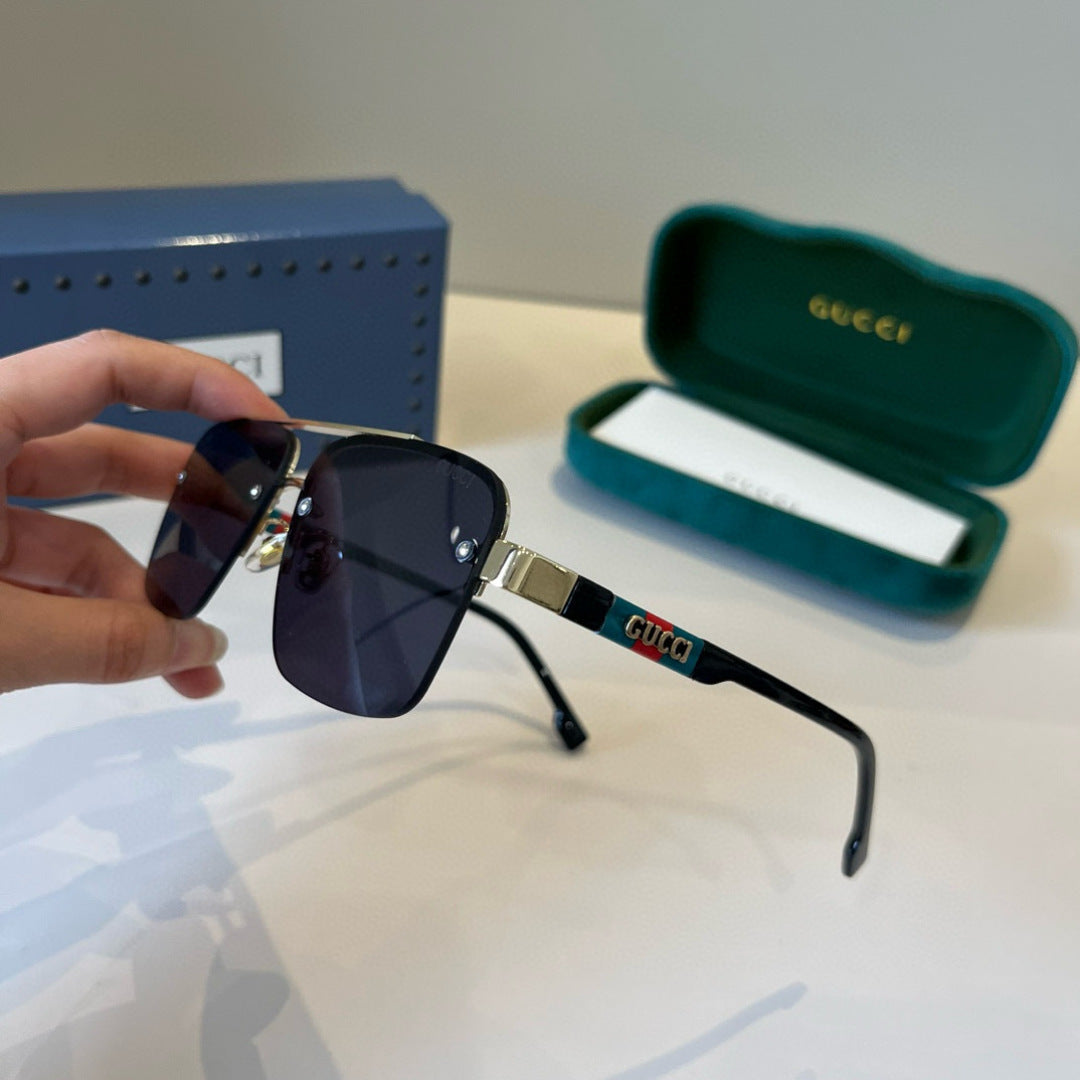 Gucci Metal Aviator Silver Lens Sunglasses for Men & Women - 398315 - detail image 4