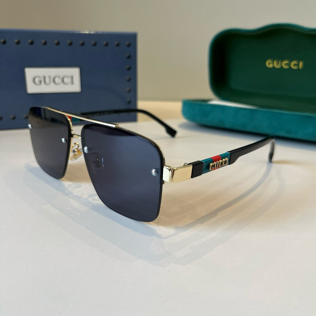 Gucci Metal Aviator Silver Lens Sunglasses for Men & Women - 398315 - detail image 3
