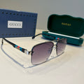 Gucci Metal Aviator Gray Lens Sunglasses for Men & Women