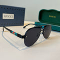 Gucci Polarized Fashion Black Lens Sunglasses for Men - 398317