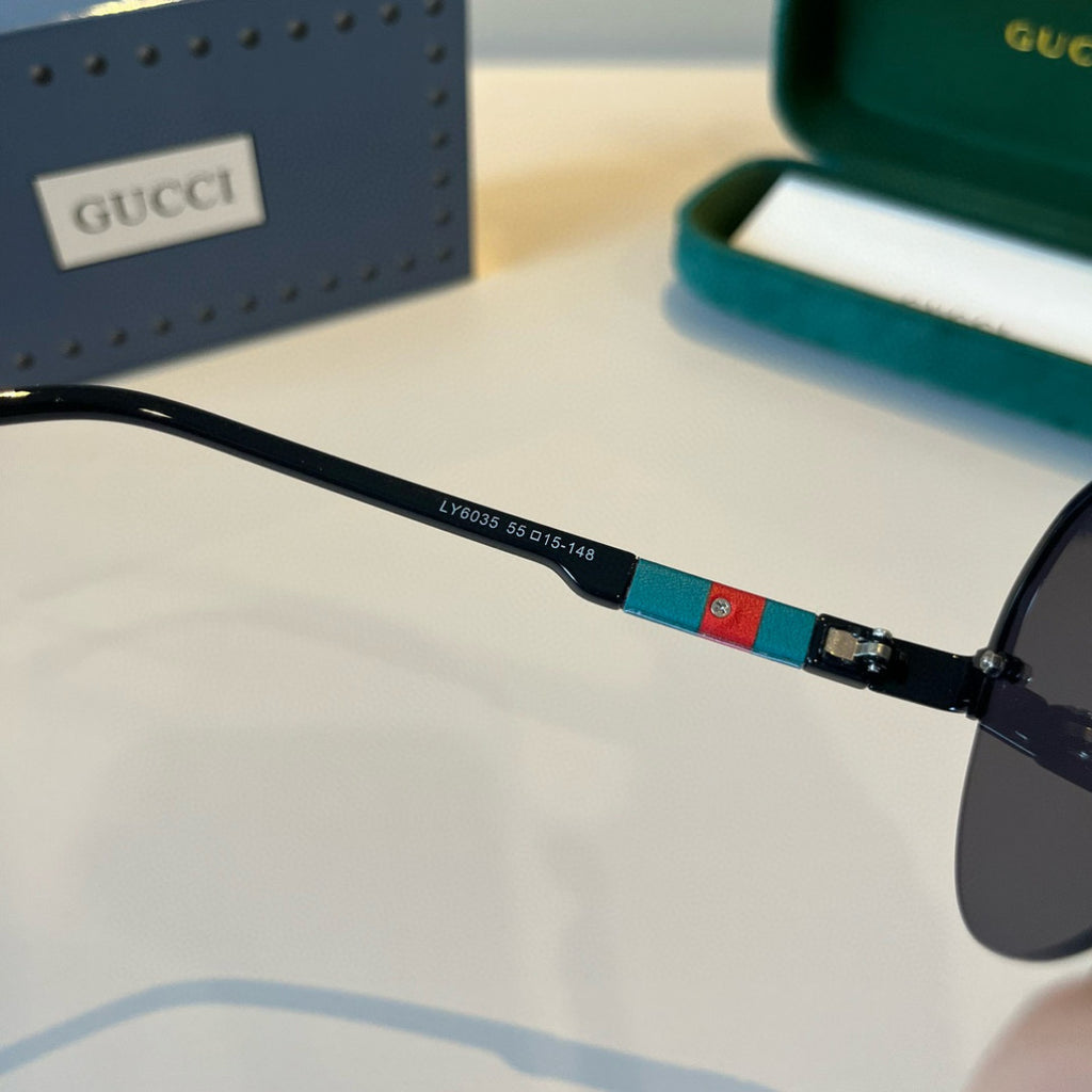 Gucci Polarized Fashion Black Lens Sunglasses for Men - 398317 - detail image 10