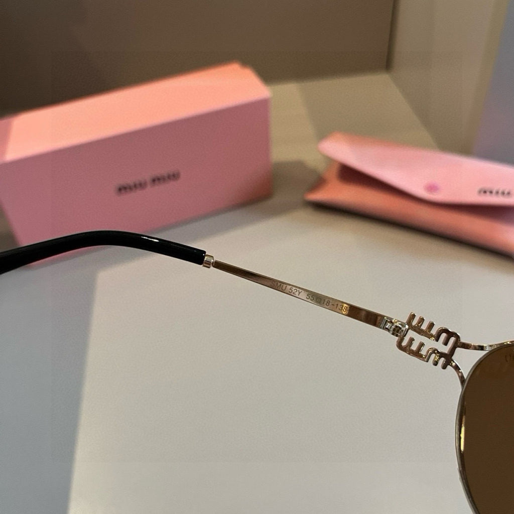Miu Miu Metal Fashion Brown Lens Sunglasses for Men & Women - 399178 - detail image 8