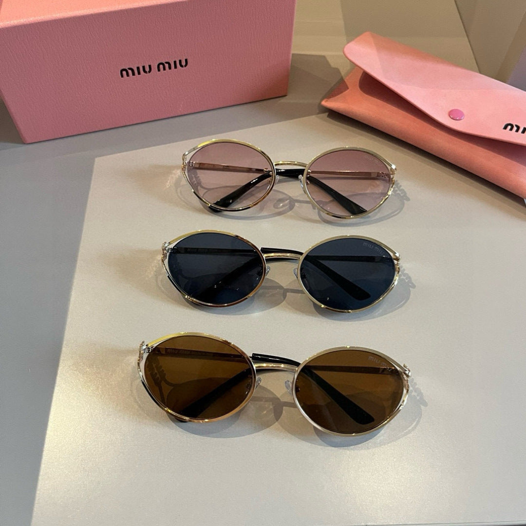 Miu Miu Metal Fashion Brown Lens Sunglasses for Men & Women - 399178 - detail image 10