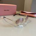 Miu Miu Metal Fashion Silver Lens Sunglasses for Men & Women - 449722