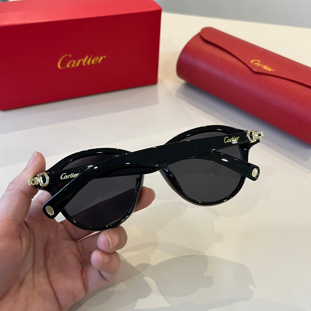 Cartier Lightweight Metal Rimless Black Lens Sunglasses for Men & Wom - 372255 - detail image 6