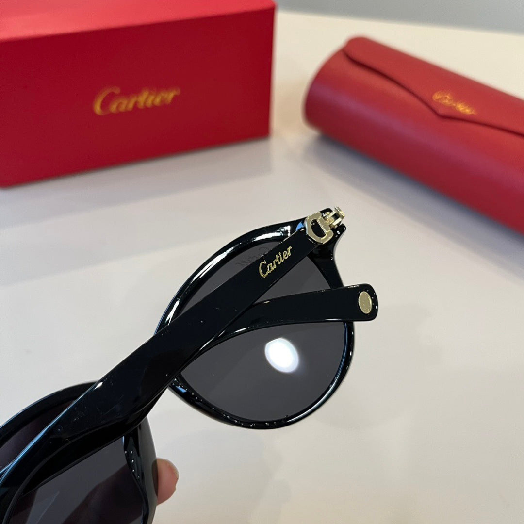 Cartier Lightweight Metal Rimless Black Lens Sunglasses for Men & Wom - 372255 - detail image 5