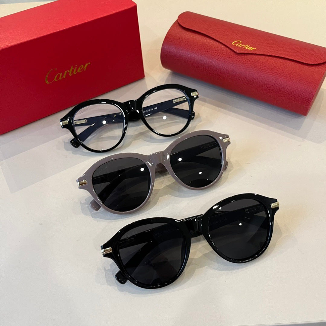 Cartier Lightweight Metal Rimless Black Lens Sunglasses for Men & Wom - 372255 - detail image 10