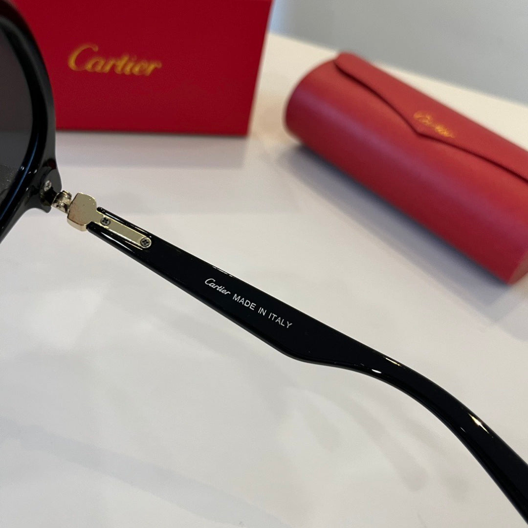 Cartier Lightweight Metal Rimless Black Lens Sunglasses for Men & Wom - 372255 - detail image 9
