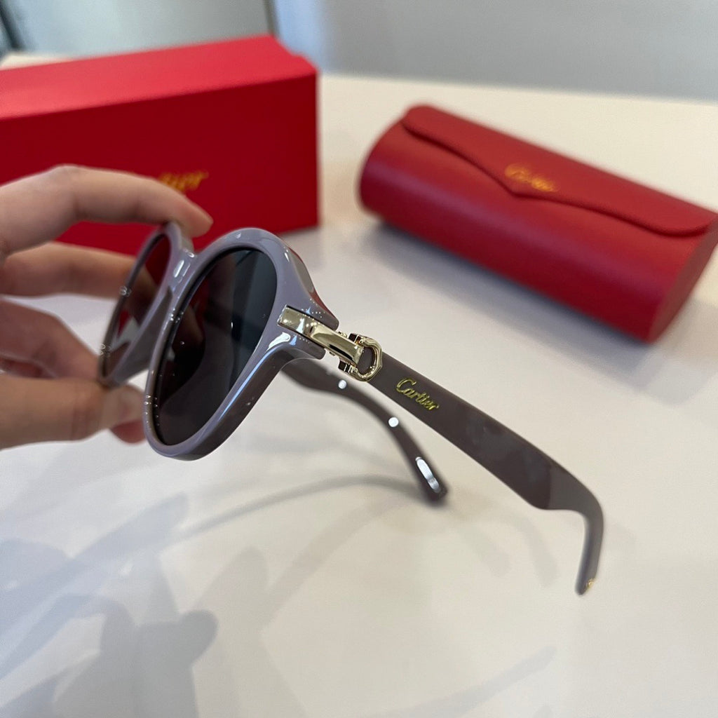 Cartier Lightweight Metal Rimless Silver Lens Sunglasses for Men & Wo - 449511 - detail image 9