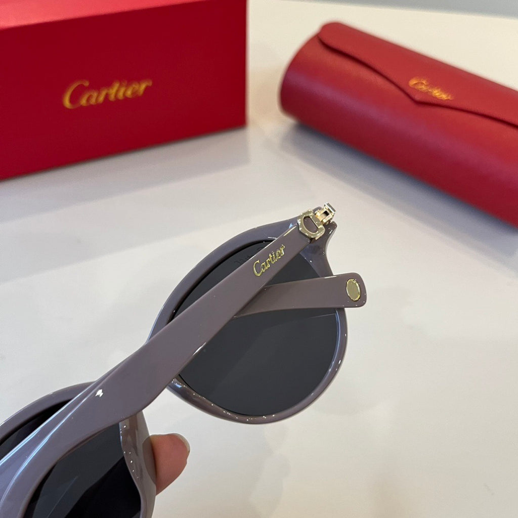 Cartier Lightweight Metal Rimless Silver Lens Sunglasses for Men & Wo - 372256 - detail image 5