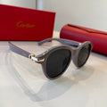 Cartier Lightweight Metal Rimless Silver Lens Sunglasses for Men & Wo - 372256