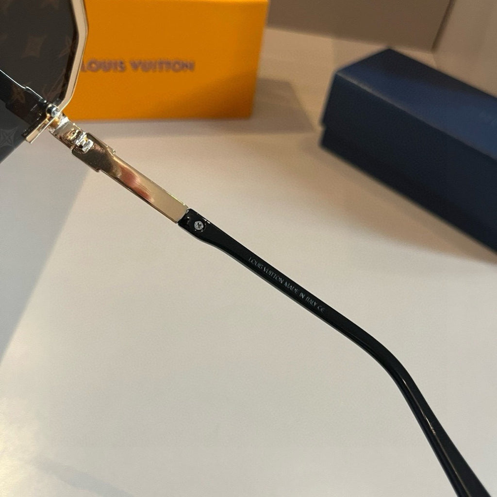 Louis Vuitton Polarized Fashion Gold Lens Sunglasses for Men - 464734 - detail image 9