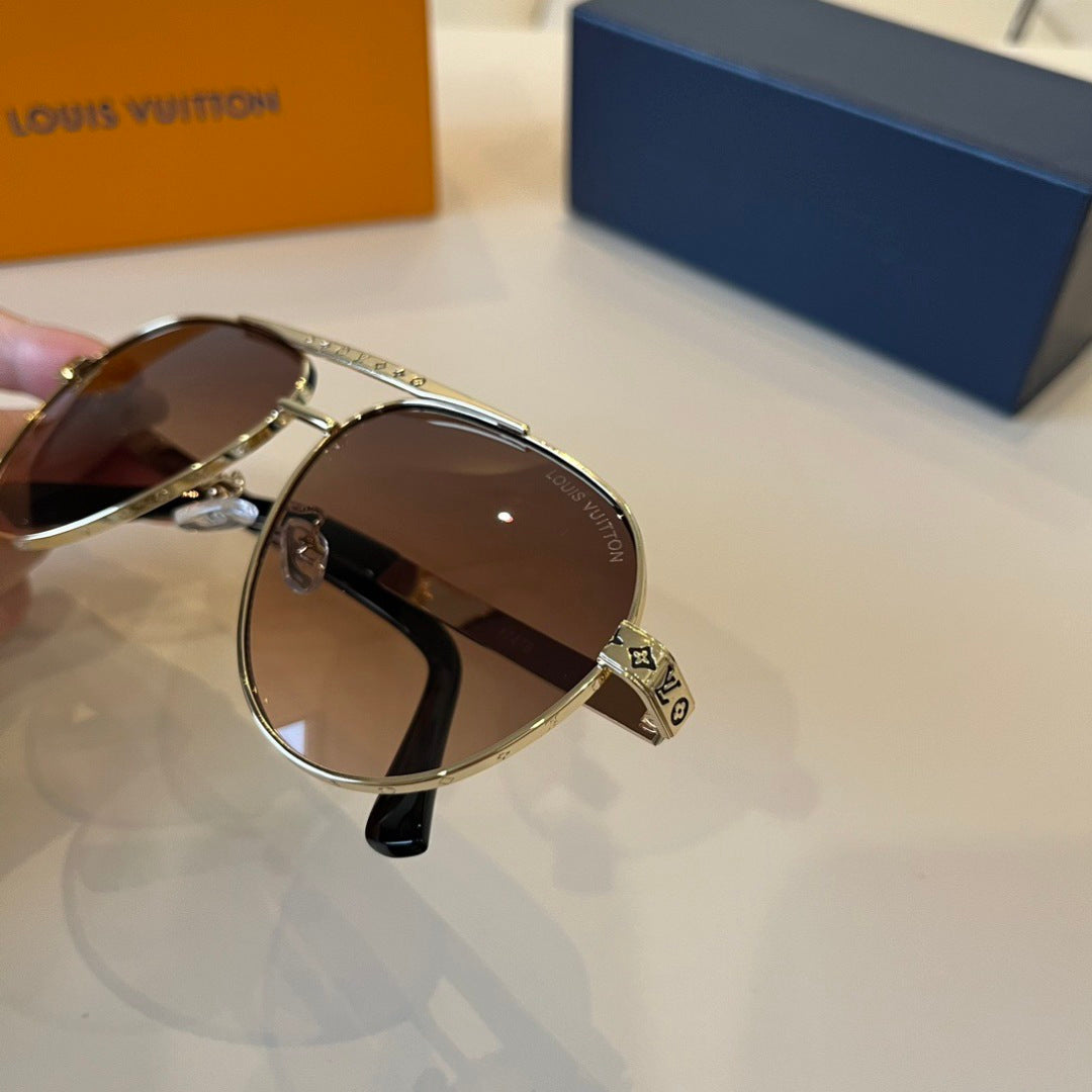 Louis Vuitton Polarized Fashion Brown Lens Sunglasses for Men - detail image 7
