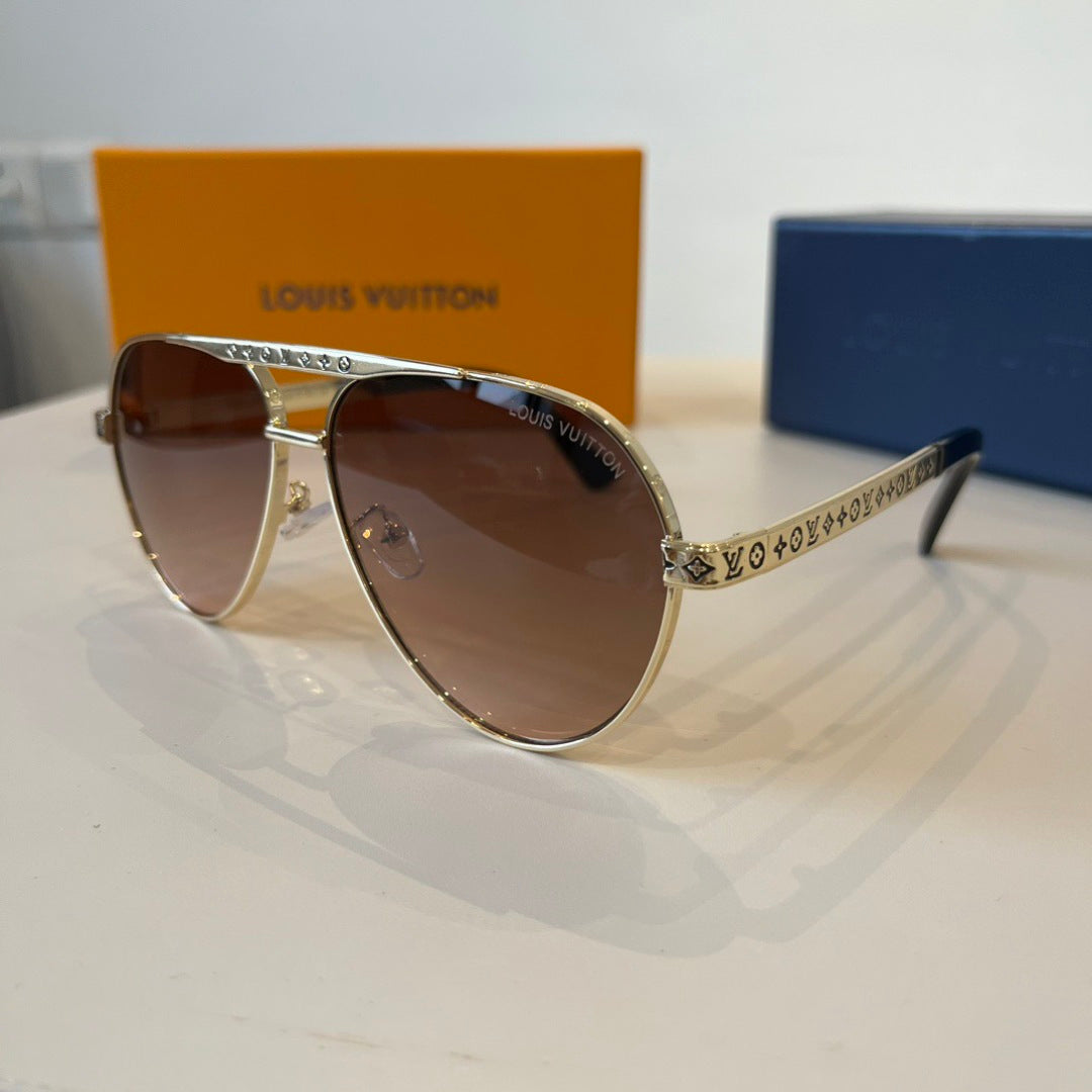 Louis Vuitton Polarized Fashion Brown Lens Sunglasses for Men - detail image 3