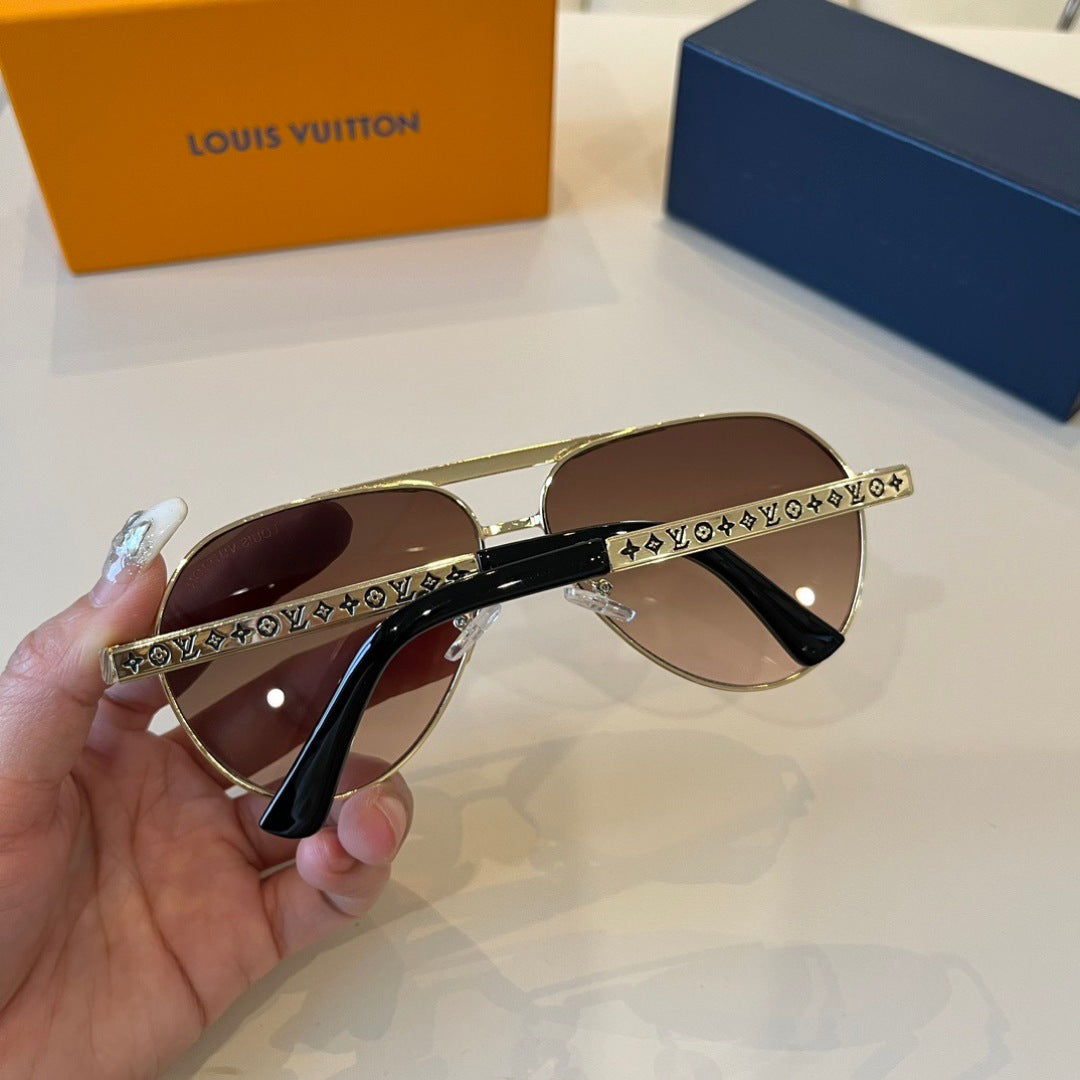Louis Vuitton Polarized Fashion Brown Lens Sunglasses for Men - detail image 5