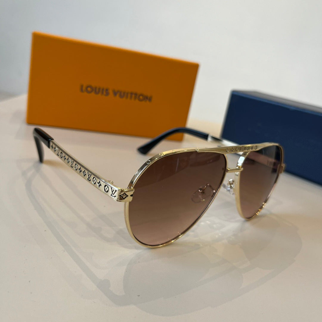 Louis Vuitton Polarized Fashion Brown Lens Sunglasses for Men